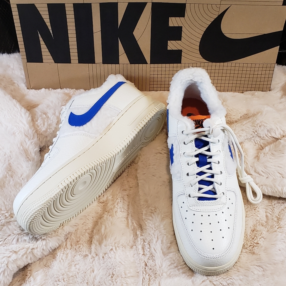 NEW!!! Nike Air Force 1s (AF1) Sneakers sherpa fleece (FLUFFY)